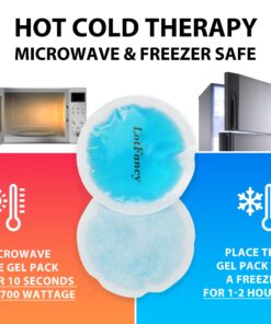 LotFancy Ice Pack for Injuries Reusable, 8 Small Gel Heating Cooling Pads with Cloth Backing, Hot Cold Therapy for Eyes After Surgery, Face, Breastfeeding, Wisdom Teeth, Jaw, Headache, Sinus Relief 15 71 Y9pmcChL