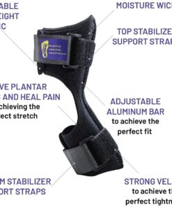Everyday Medical Plantar Fasciitis Night Splint Brace for Plantar Fasciitis Pain Relief I Dorsal Foot Stretching Support for Achilles Tendonitis, Heel Pain, Plantar Fascia, Drop Foot -Men & Women 19 71 YQowuH4L