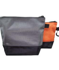 Klein Tools 55470 Utility Bag, Stand-Up Zipper Tool Bags, Tough 1680d Ballistic Weave, Reinforced Bottoms, Orange/Black, Gray/Black, 2-Pack 20 71 Yty 5bVL