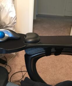 Premium Adjustable Computer Wrist Rest Armrest - Desk and Chair Dual Purpose Attachable Home&Office Computer Arm Support - Ergonomically Designed Mouse Pad Arm-stand Desk Extender (Black) 34 71 YymdVlxL 4