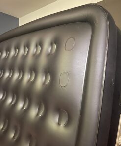 King Koil Luxury Air Mattress Queen with Built-in Pump for Home, 20” Queen Size Inflatable Airbed Luxury Double High Adjustable Blow Up Mattress, Durable - Portable and Waterproof, Black 20 Inch 41 71 Z7tI1ygL