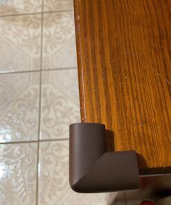 Roving Cove Corner Protector for Baby (4 Large Corners) - Hefty-Fit Heavy-Duty Soft Rubber Foam Furniture Corner Bumper Guards, 3M Adhesive Pre-Taped, Coffee Brown 4 Count (Pack of 1) 37 71 ZT9ajy0L