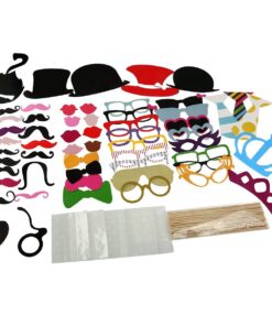 Tinksky Photo Booth Props DIY Kit Dress-up Accessories Party Favors for Wedding Party Reunions Birthdays,60 pieces 25 71 ZaLsD6yL