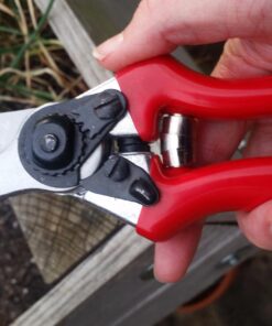 Carbon Steel Bypass Garden Shears - Ultra Sharp Blades with Safety Lock & Comfort Grip - Hand Trimmer with Sap Groove Easily Cuts Through Branches & Stems for Indoor & Outdoor Use 53 71 a46VJzL