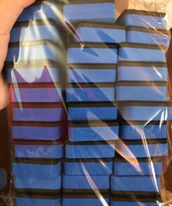 Dry Erase Erasers, 36 Pack Magnetic Whiteboard Eraser Chalkboard Eraser Dry Eraser for Classroom Office and home (Blue) Blue 23 71 acOcU3L