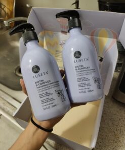 Luseta Tea Tree Shampoo and Conditioner Set with Argan Oil for Oily Hair Clarifying, Fighting Dandruff Sulfate Paraben Free for Men and Women 2x16.9oz 16.9 Fl Oz (Pack of 2) 34 71 c605B0jL