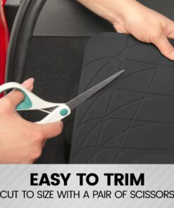 BDK-MT-785 Heavy Duty Cargo Liner Floor Mat-All Weather Trunk Protection, Trimmable to Fit & Durable HD Rubber Protection for Car SUV Sedan Auto - Black 28 71 cQib60SL 2