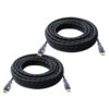 AURUM CABLES 30ft HDMI Cable 4K@60Hz Ultra HD, High Speed with Ethernet 2 Pack HDMI Cable Braided Nylon & Gold Connectors, ARC, CL3 Rated - Compatible with TV, PC, Monitor, Laptops, PS3, PS5, PS4 30 FT