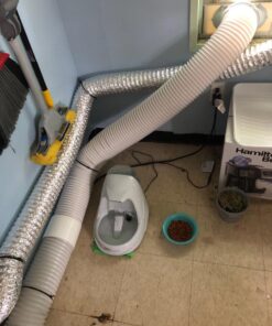 Portable Air Conditioner Hose - AC Hose with 5.9" Diameter, Anti-Clockwise Thread, Length up to 80" - Exhaust Hose for Portable Air Conditioner Vent Compatible with Delonghi & LG Air Conditioner Parts Anti-Clockwise 5.9 inch 30 71 d3RmEzmL