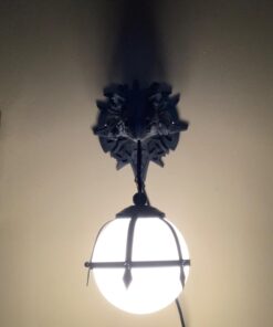 Design Toscano Marshgate Castle Dragon Electric Wall Sconce Light Fixture, Greystone 34 71 dLEZR9SL