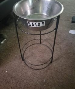 SPOT Elevated Dog Feeder, Stainless Steel, Single Bowl, Hygienic, Easy to Clean, Promotes Proper Posture, Ideal for Medium and Large Breeds, 14-Inch 43 71 dnnV7OVL