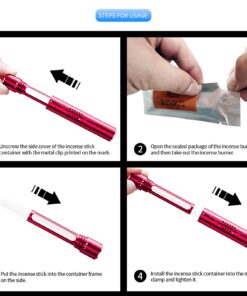 KMSCO Car Air Fresheners Scents Diffuser Vent Clips Perfume Essential Oil sticks Fro Women Men Automotive Fragrance Decoration Accessories (Red) Red 21 71 efQrtL