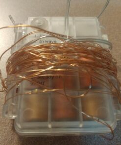 GDEALER 2 Pack LED Fairy Lights Halloween Battery Operated String Lights Waterproof 8 Modes Remote Control Color Changing Christmas Lights 60 LED 20 Feet Copper Wire Firefly Lights- Multicolor 39 71 etZaHPaL