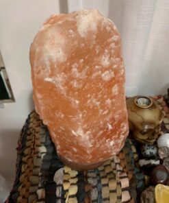 CRYSTAL DECOR 2 Natural Himalayan Pink Salt Lamp w/Bulb & Cord ~7 in 40 71 fB9hX BL