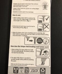 Pentel Twist-Erase GT (0.5mm) Mechanical Pencil, Assorted Barrel Colors, Color May Vary, Pack of 3 (QE205BP3M) 11 71 h1ro8iVL