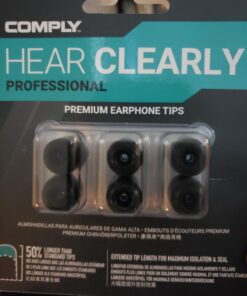 Comply Professional Noise Isolating Earphone Replacement Tips | for NuForce, ISOtunes PRO, Q-Jays, Etymotic Research, Westone, Shure & More |Size Large, 3 pairs,Black Black 22 71 hh4IyMKL