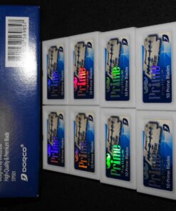 *New* Dorco Prime Platinum STP-301 Double Edge Blades (100 Blades) - Double Coating, Extra Sharp, Less Irritation 7 71 jVfH92oL