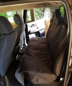 BarksBar Pet Car Seat Cover with Seat Anchors for Cars, Trucks and SUV's, Water Proof and Non-Slip Backing Regular, Black Standard 54 71 lVjCXfL