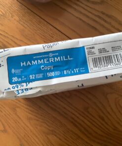 Hammermill Printer Paper, 20 Lb Copy Paper, 8.5 x 11 - 8 Ream (4,000 Sheets) - 92 Bright, Made in the USA 8 Ream | 4000 Sheets Letter (8.5x11) 62 71 lqK5mL