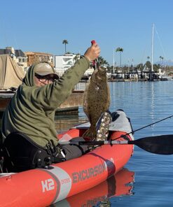 INTEX Excursion Pro Inflatable Kayak Series: Includes Deluxe 86in Aluminum Oars and High-Output Pump – SuperTough PVC – Adjustable Bucket Seat – Fishing Rod Holders – Grab Handles 2-person Kayak Set 82 71 m6sGH0AL