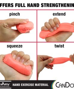 CanDo TheraPutty Standard Hand Exercise Putty For Rehabilitation, Exercises, Hand Therapy, Occupational Therapy, Hand Strengthening, Improve Motor Skills, Stress Relief SOFT 4-ounce 8 71 m8vPVqwL
