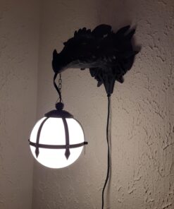 Design Toscano Marshgate Castle Dragon Electric Wall Sconce Light Fixture, Greystone 31 71 mF7EoqkL