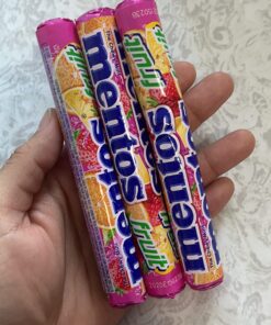 Mentos Candy, Mint Chewy Candy Roll, Fruit, Non Melting, 1.32 Oz , 6 count(Pack of 1) Orange 6 count(Pack of 1) 30 71 nHav5LJL