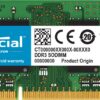 Crucial 2GB Single DDR3/DDR3L 1600 MT/S (PC3-12800) Unbuffered SODIMM 204-Pin Memory - CT25664BF160B 22 71 nITczXjL