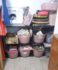 Furinno Turn-N-Tube 3-Tier Double Size Storage Display Rack, Espresso/Black, Plastic Pole 2 x 2 34 71 oH1mQUjL