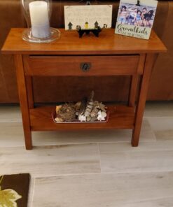Leick Home Favorite Finds Mission, 10 in x 30 in x 28 in, Russet/Blackened Console Table 40 71 oLZHOBL