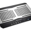 Thermaltake Massive TM Aluminum Panel Dual 120mm Fans Adjustable Temperature Sensor 10"-17" Laptop Notebook Cooling Pad CL-N002-PL12BL-A,Black 12 71 p2FjHDvL