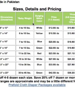 OsoCozy Unbleached Prefold Cloth Baby Diapers, Size 2 (15-30 lbs.), Soft, Absorbent, Durable 100% Natural Cotton, Our Top Selling Diaper Service Quality Prefolds, Unbleached Natural Color -6 Pack 27 71 pDF3bpoL