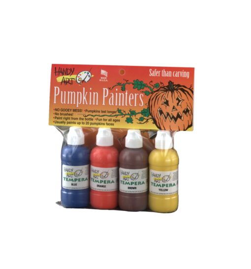 Handy Art 4 color - 2 ounce Tempera Pumpkin Painters Kit, 4 color assorted set( 882-049B) 4 Color Assorted Set( 882-049b) 2 Fl Oz (Pack of 4)