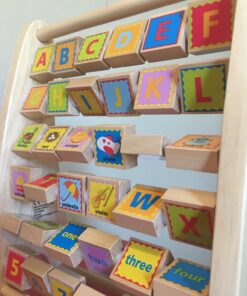 Hape Alphabet Abacus, L: 10, W: 4.7, H: 12.6 inch 33 71 pwqHhmoL