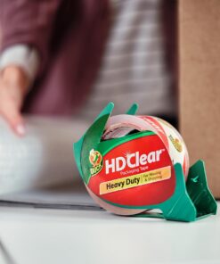 Duck HD Clear Packing Tape with Resuable Dispenser - 2 Rolls, 109 Yards - Heavy Duty Packaging Tape for Shipping, Moving & Storage - Clear Packing Tape for Boxes - 1.88 In. x 54.6 Yd. (393184) 13 71 qZLYbttL