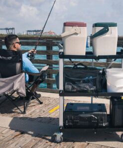 Olympia Tools 85-188 Pack-N-Roll Folding Collapsible Service Cart, Black, 50 Lb. Load Capacity per Shelf 150LB 54 71 qiJpS0qL