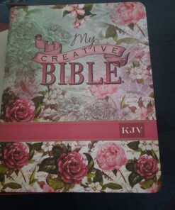 KJV Holy Bible, My Creative Bible, Faux Leather Flexcover - Ribbon Marker, King James Version, Pink Floral 78 71 qoMoePYL