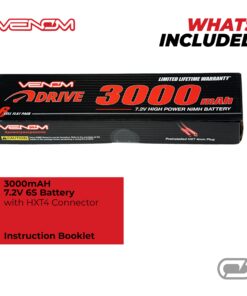 Venom Power Drive Series 6-Cell 5000mAh 8.4V NiMH RC Car Battery - HXT 4.0mm Plug Type - for Remote Controlled Short Course Truck, Rock Crawler, Touring Car, Buggy, Monster Truck and Drift Car 12 71 qrhwbvpL