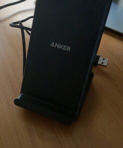 Anker 313 Wireless Charger (Stand), Qi-Certified for iPhone 15/15 Pro/15 Pro Max/14/14 Pro Max, 10W Fast-Charging Galaxy S20, S10 (No AC Adapter) 1pack Black 1 26 71 r5qhZzfL