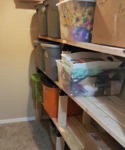 2x4basics 90124MI Custom Shelving and Storage System Shelflinks, Black, 6 Pack 42 71 rDGeFUGL