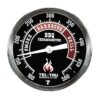 Tel-Tru BQ300 Barbecue Thermometer, 3 inch Black dial with Zones, 4 inch stem, 100/500 Degrees F 17 71 t62BUKaL
