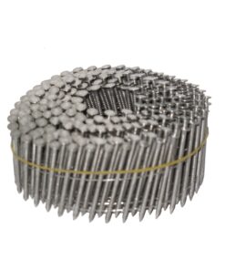 NailPro 2 Inch by 0.093 - 15 Degree Wire Coil - Stainless Steel - Ring Shank Siding Nail 3600 pc. / CTN