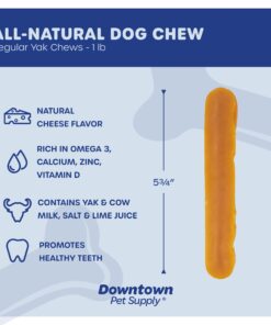 Alternative view of Downtown Pet Supply Yak Cheese Himalayan Dog Chews (1 lb) - 100% Natural, 3 Ingredients, USA Packed - Protein & Calcium Rich Dog Treats for Small to Large Dogs - Long Lasting Rawhide Free Yak Chews 1.00 Pound (Pack of 1)