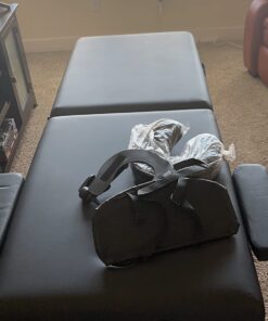 BestMassage Portable 84 Inches Long 28 Inchs Wide Hight Adjustable Table 2 Folding Massage Spa Facial Cradle Salon Bed W/Carry Case, 1 Count (Pack of 1), Black 30 71 umXE7D3L