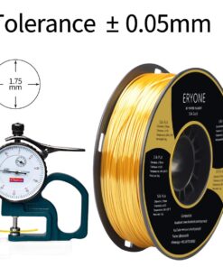 ERYONE Silk PLA Filament for 3D Printer, 1.75mm, -0.03mm, 1kg (2.1LBS)/Spool, Silk Glod A-glod 39 71 umy0QK L