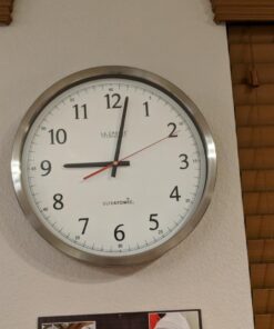 La Crosse Technology 404-1235UA-SS 14 Inch UltrAtomic Analog Stainless Steel Wall Clock 44 71 urfe8wRL