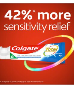 Alternative view of Colgate Total Teeth Whitening Toothpaste, 10 Benefits Including Sensitivity Relief ,Whitening Mint, 4.8 oz ( Pack of 4 ) Whitening Paste 4.8 Ounce (Pack of 4)