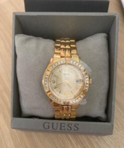 GUESS Bracelet Watch with Date Feature Gold Tone/Champagne/Gold Tone 43 71 vHprDycL