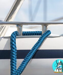Alternative view of Salty Reef Marine Hardware - Premium Double Braid Nylon Dock-line 15’ (3/8") - Blue 3/8"