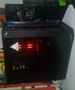 Fractal Design Meshify C - Compact Computer Case - High Performance Airflow/Cooling - 2X Fans Included - PSU Shroud - Modular Interior - Water-Cooling Ready - USB3.0 - Tempered Glass - Blackout Black Dark TG 67 71 vu8vqQBL